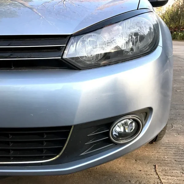 Paupières de Phares Avant Noir Brillant pour Volkswagen Golf 6